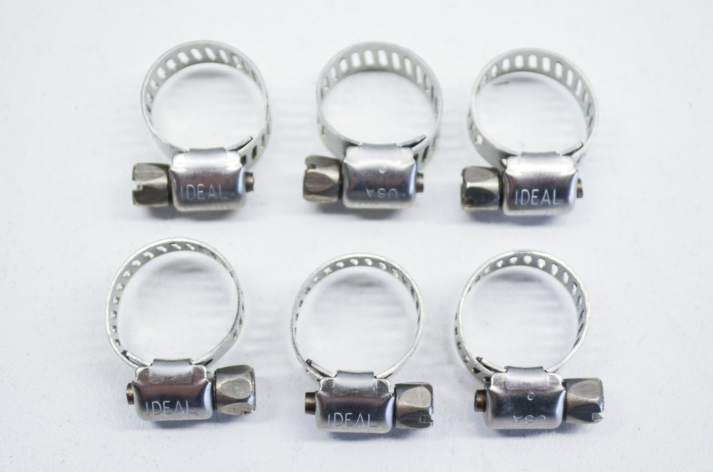 New Ideal 1/4'-5/8' Hose Clamp Qty 6 NOS