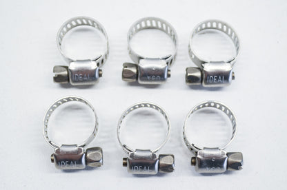 New Ideal 1/4'-5/8' Hose Clamp Qty 6 NOS