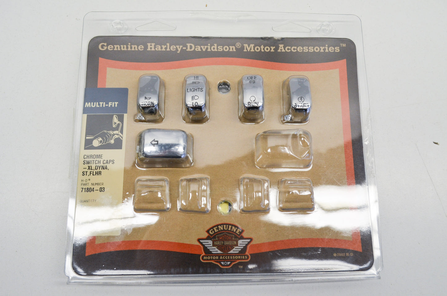Chrome Switch Cap Kit NOS