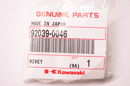 OEM Kawasaki 92039-0046 Rivet NOS