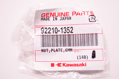 New Kawasaki Plate Nut 6mm NOS