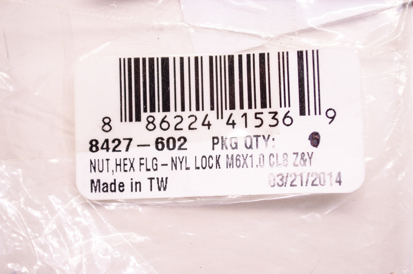 New Arctic Cat 8427-602 Flange Hex Lock Nut M6x1.0 NOS
