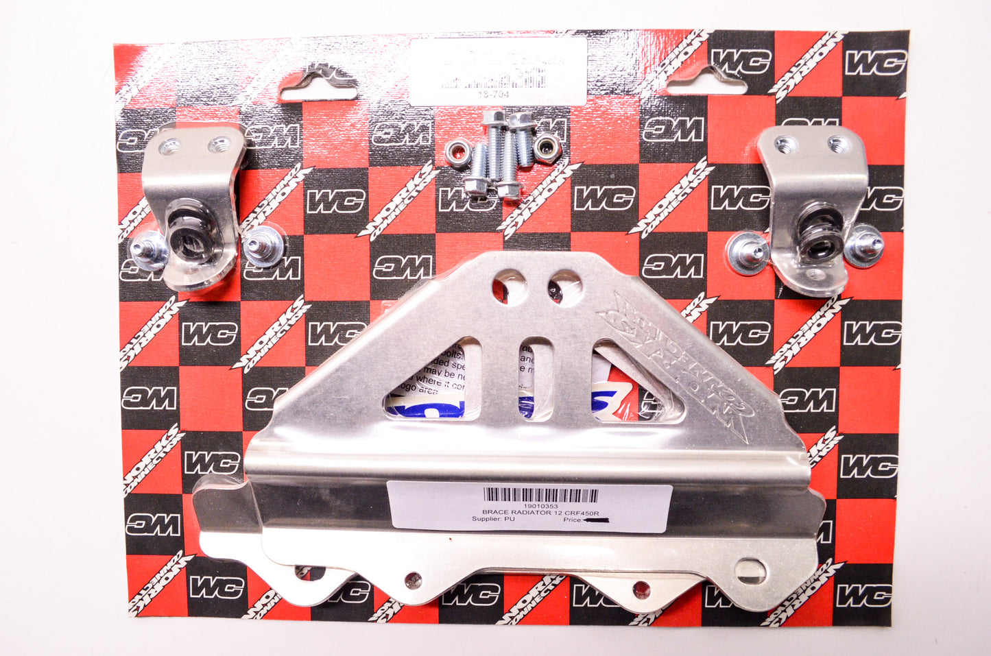 New Works Connection Radiator Brace Kit Honda CRF 450R '12 NOS