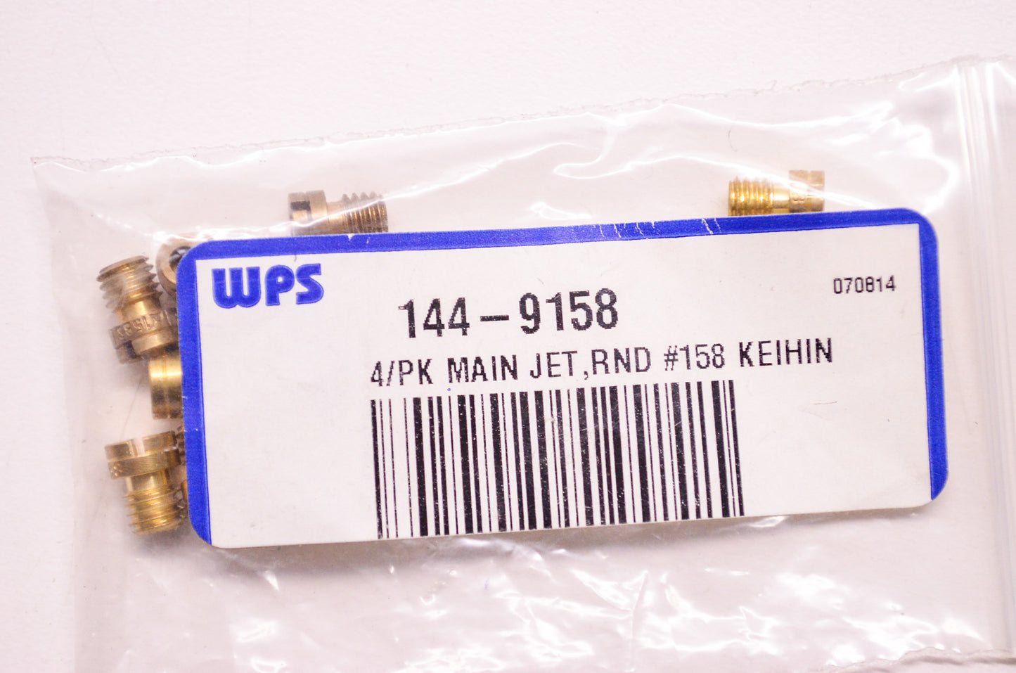 New Aftermarket Main Jet #158 Round Keihin NOS