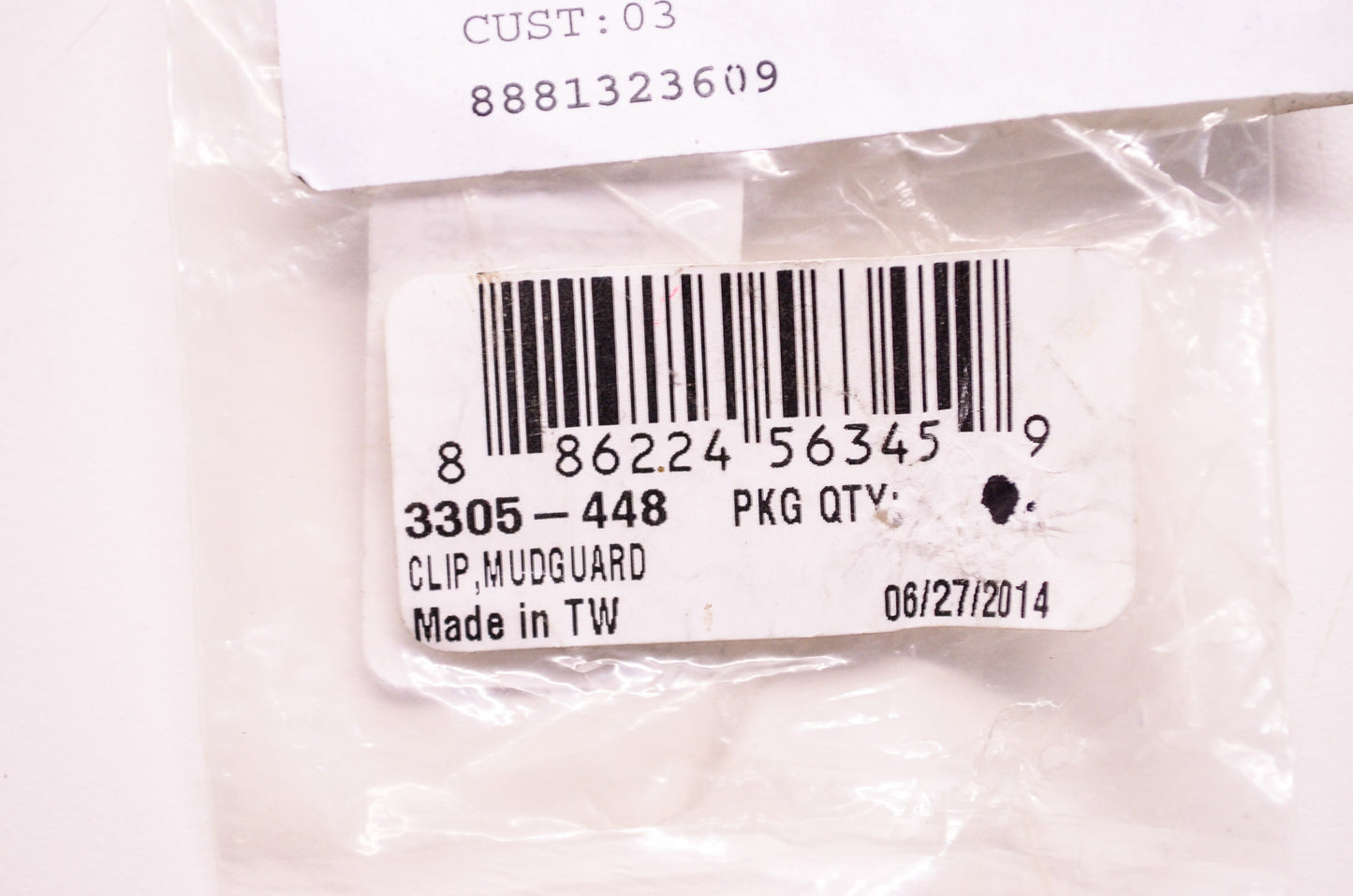 OEM Arctic Cat 3305-448 Mudguard Clip Qty 3 NOS