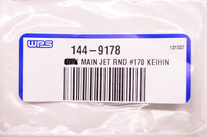 New Aftermarket Main Jet #178 Round Keihin NOS