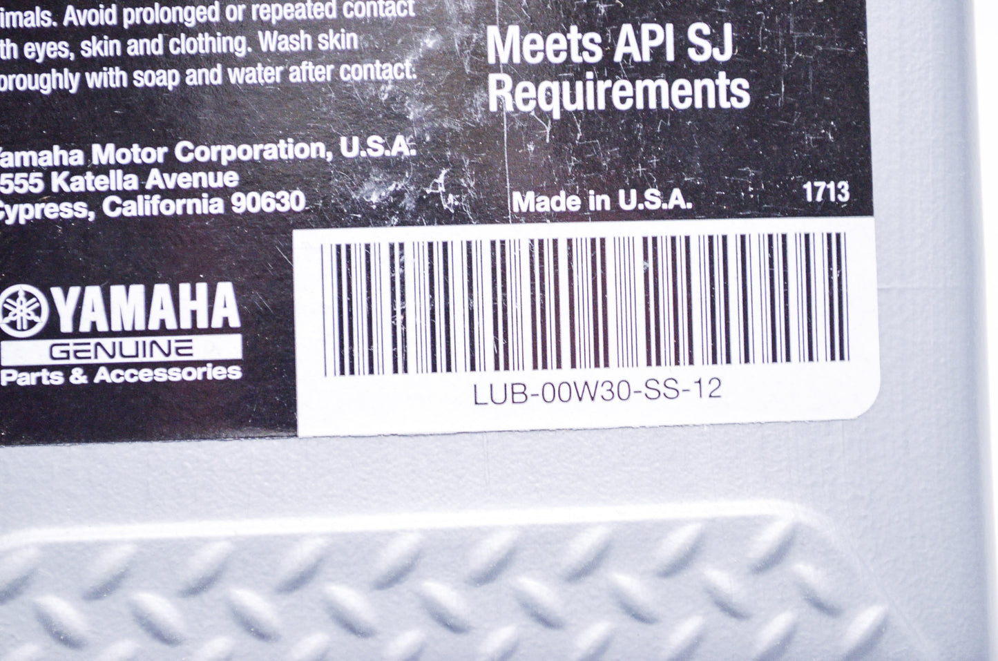 New OEM Yamaha Yamalube Performance Semi-Syn Engine Oil SAE 0W-30 Four Stroke 1