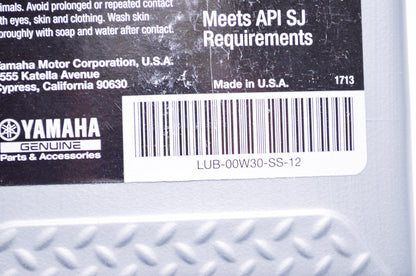 New OEM Yamaha Yamalube Performance Semi-Syn Engine Oil SAE 0W-30 Four Stroke 1