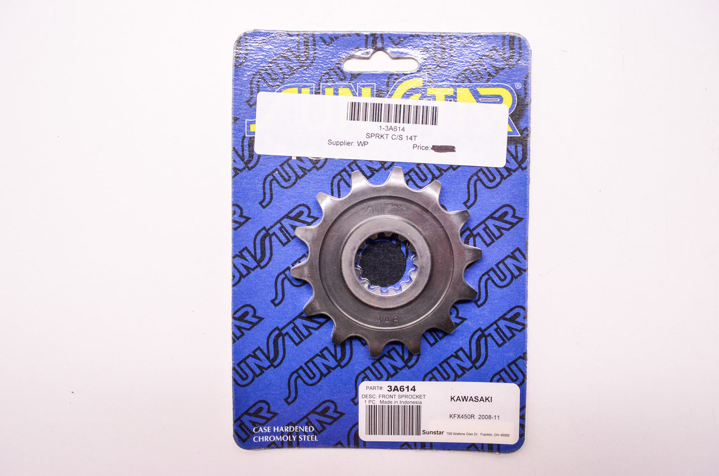 New Sunstar Case Hardened Chromoly Steel Front Sprocket 14T Kawasaki KFX450R '08