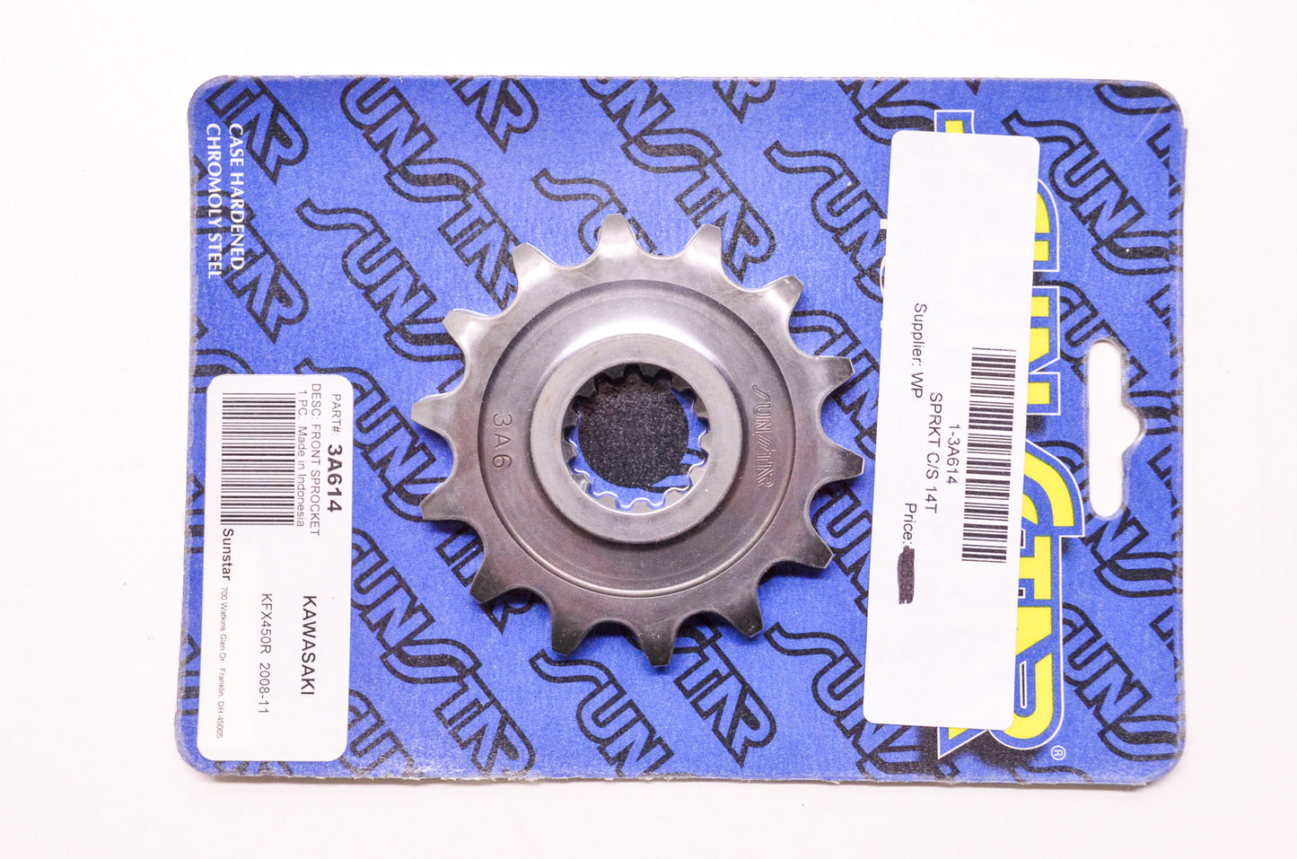 New Sunstar Case Hardened Chromoly Steel Front Sprocket 14T Kawasaki KFX450R '08