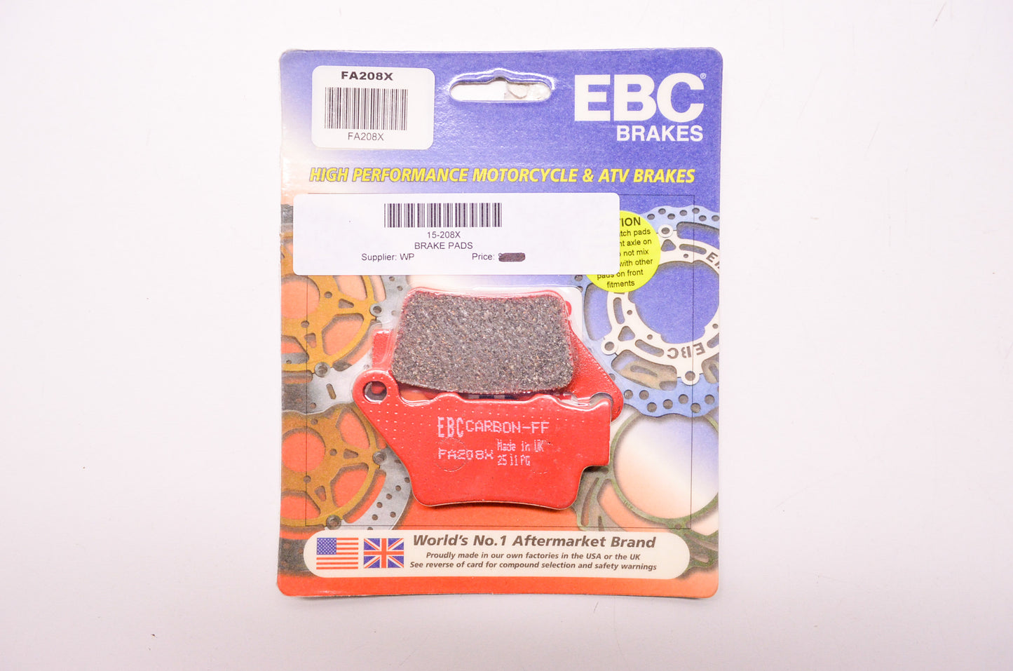EBC FA208X Brakes High Performance Motorcycle & ATV Brake Pads QTY 2 NOS
