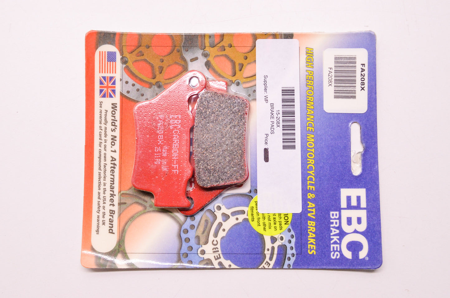 EBC FA208X Brakes High Performance Motorcycle & ATV Brake Pads QTY 2 NOS