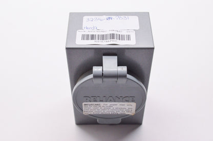 Reliance 30 Amp 125 VAC Type 3R Power Inlet Enclosure NOS