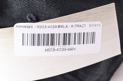 New OEM Kawasaki K Fracture Fitted Hat Black Green Large NOS