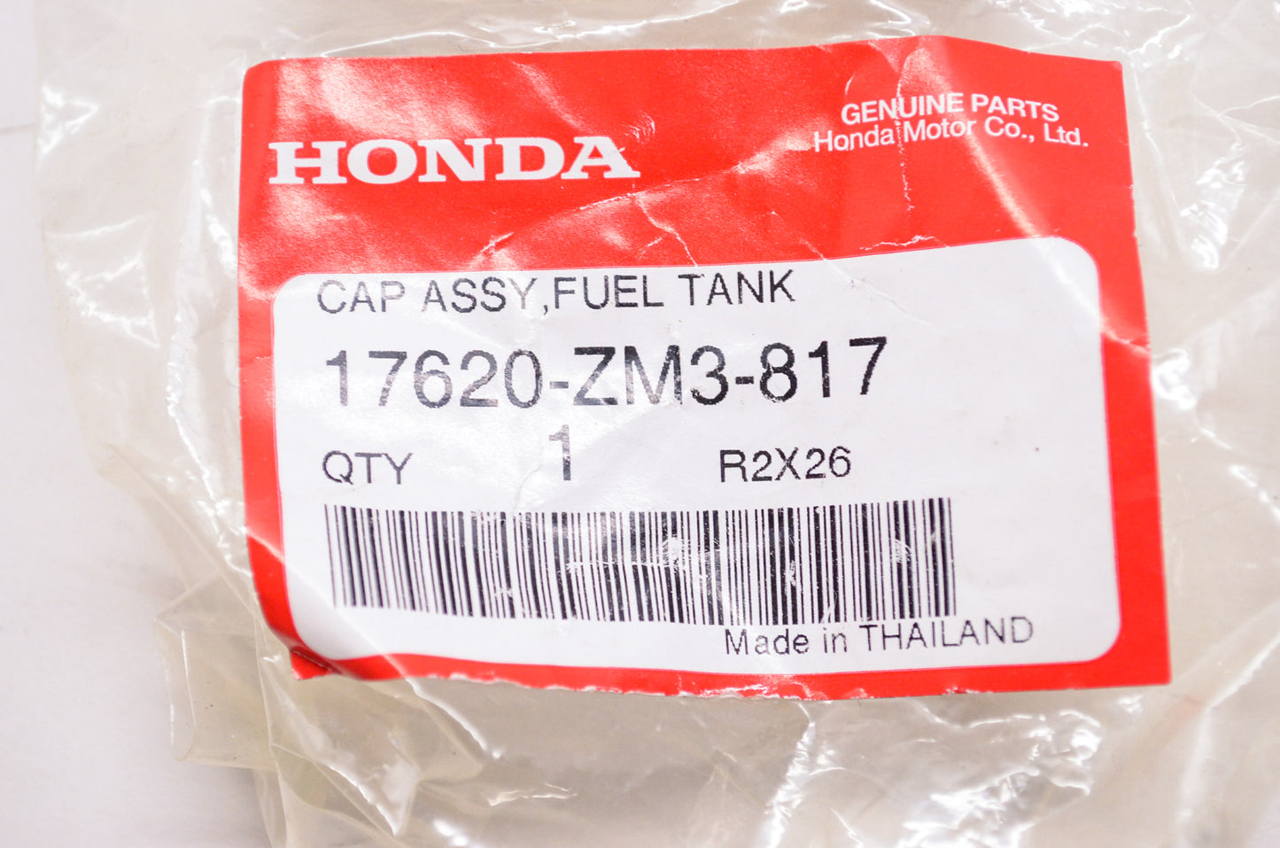 New OEM Honda Fuel Tank Cap Assembly NOS
