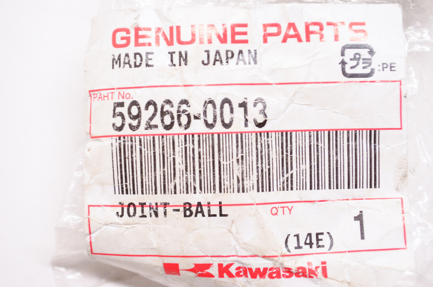 OEM Kawasaki 59266-0013 Ball Joint NOS