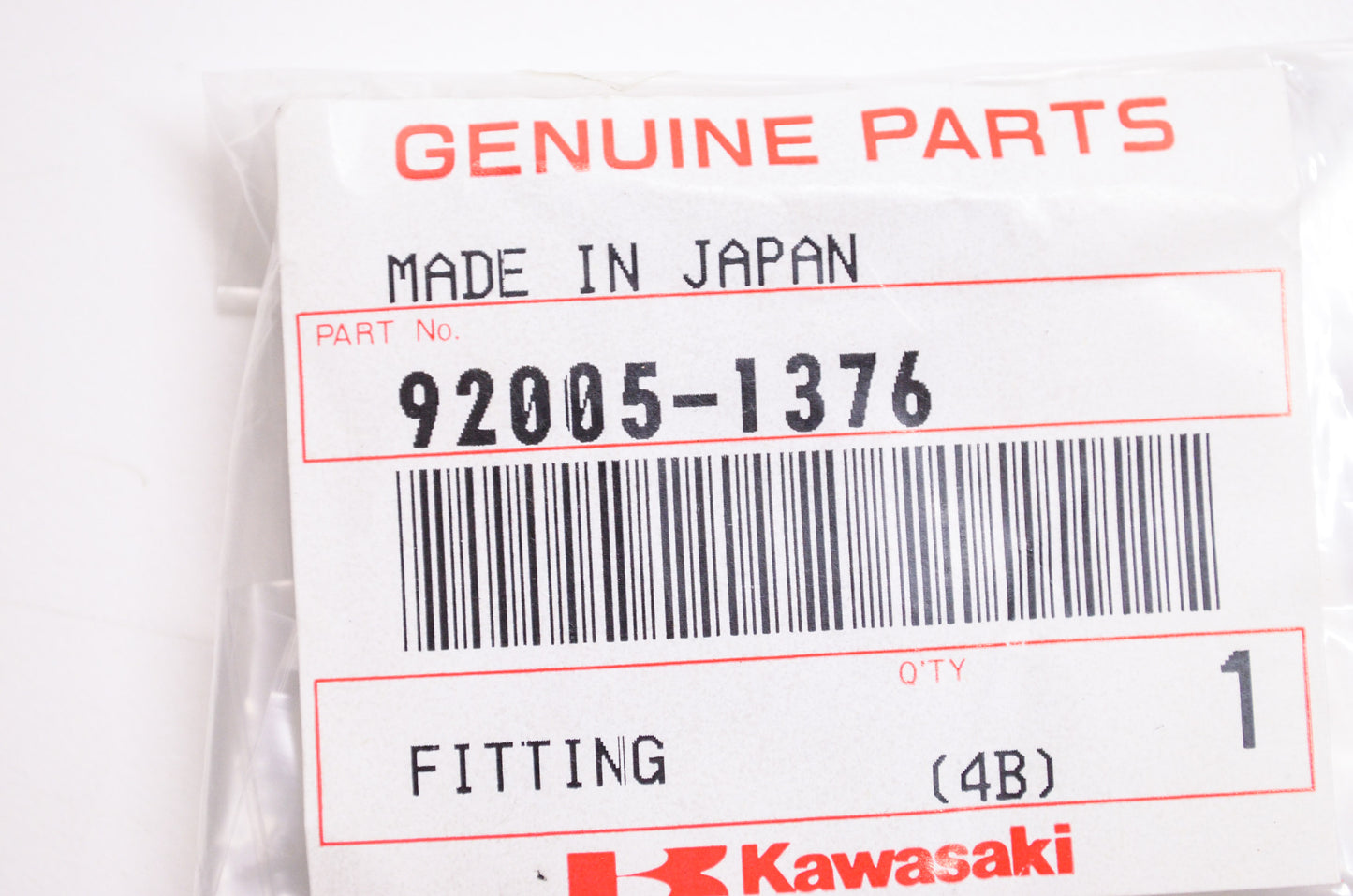 OEM Kawasaki 92005-1376 Fitting NOS