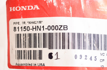 OEM Honda 81150-HN1-000ZB Front Pipe NH421M NOS