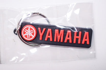 New OEM Yamaha Black w/ Red Keychain Fob NOS