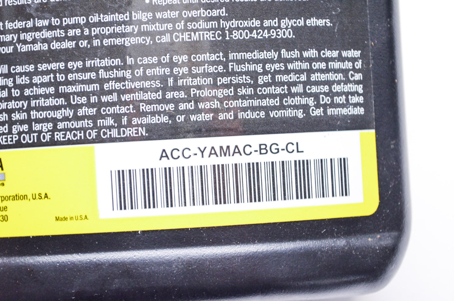 New OEM Yamaha Yamalube Yamaclean Bilge Cleaner 32 oz 946 ml NOS