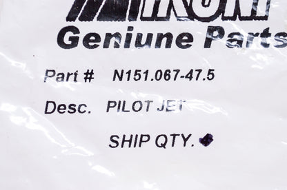 New Mikuni Pilot Jet #47.5 NOS