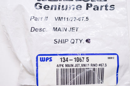 New Mikuni Main Jet #67.5 NOS