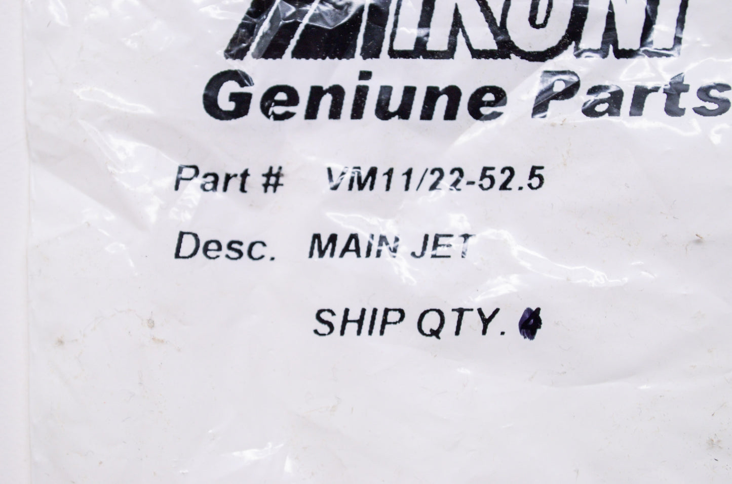 New Mikuni Main Jet #52.5 NOS