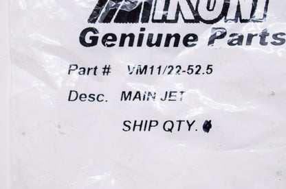 New Mikuni Main Jet #52.5 NOS