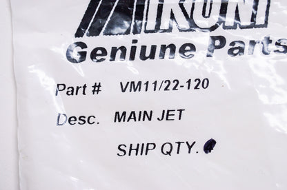 New Mikuni Main Jet #120 NOS
