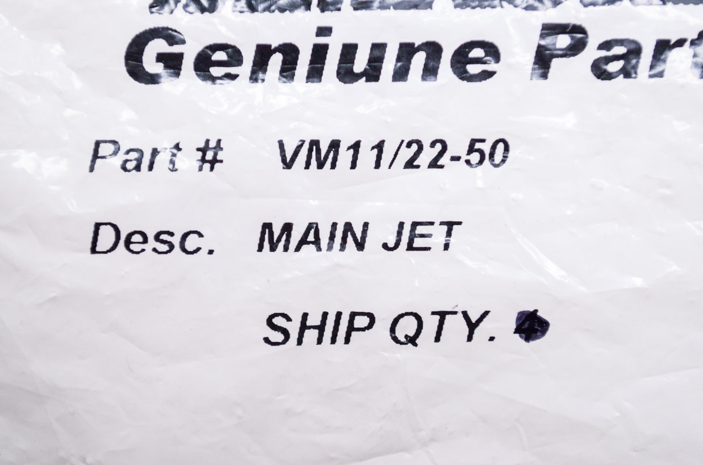 New Mikuni Main Jet #50 NOS