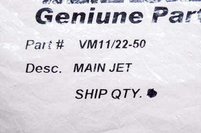 New Mikuni Main Jet #50 NOS