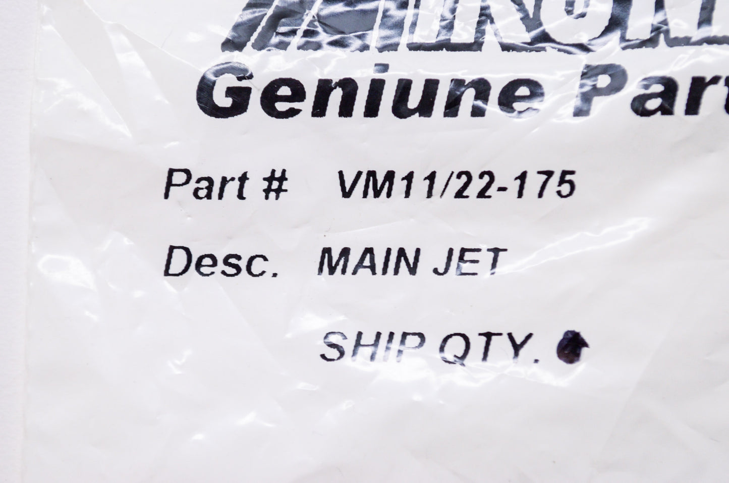 New Mikuni Main Jet #175 NOS