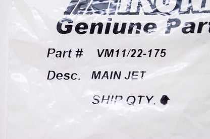 New Mikuni Main Jet #175 NOS