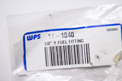 New Aftermarket Y Plastic Fuel Fitting 1/8' NOS