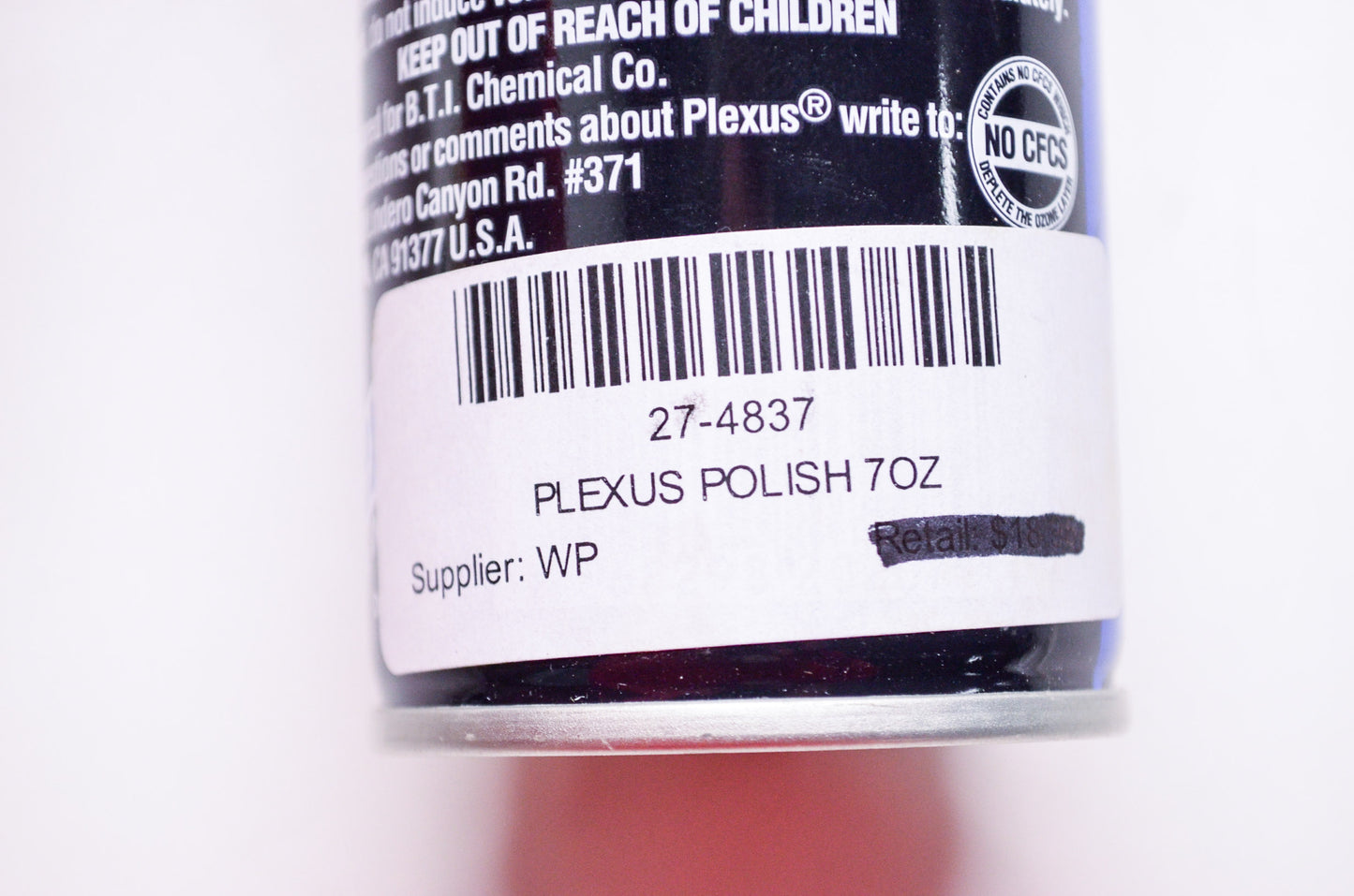 New Plexus Anti-Static Plastic Cleaner & Polish 7 oz NOS
