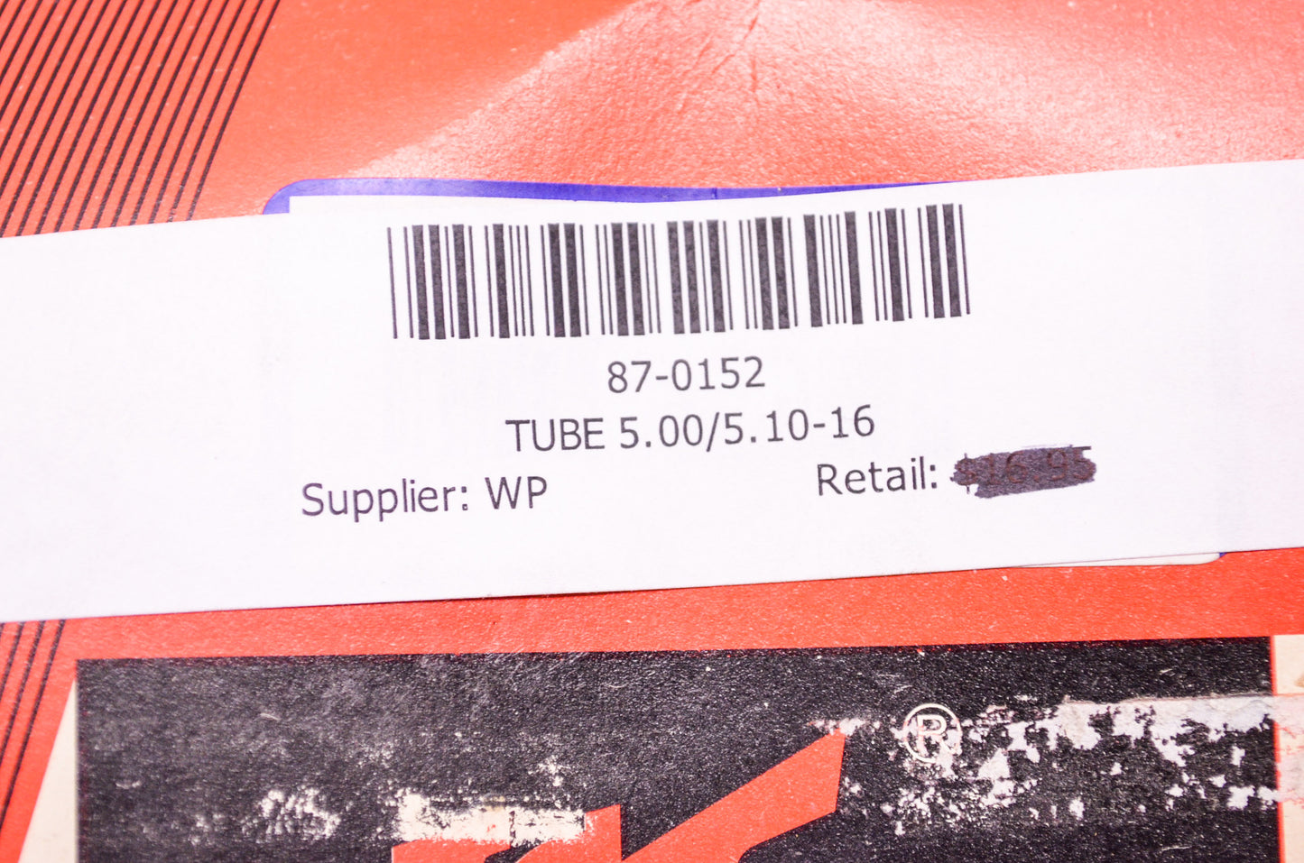 New Kings Tire Motorcycle Tube 5.00/5.10-16 TR15 NOS