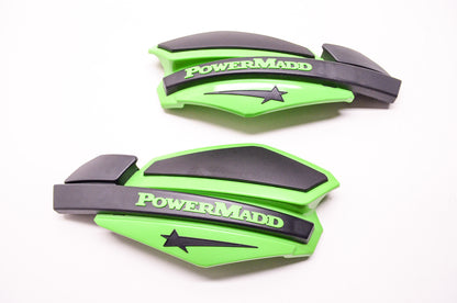 New PowerMadd Green Black Star Series Handguard System Qty 2 NOS