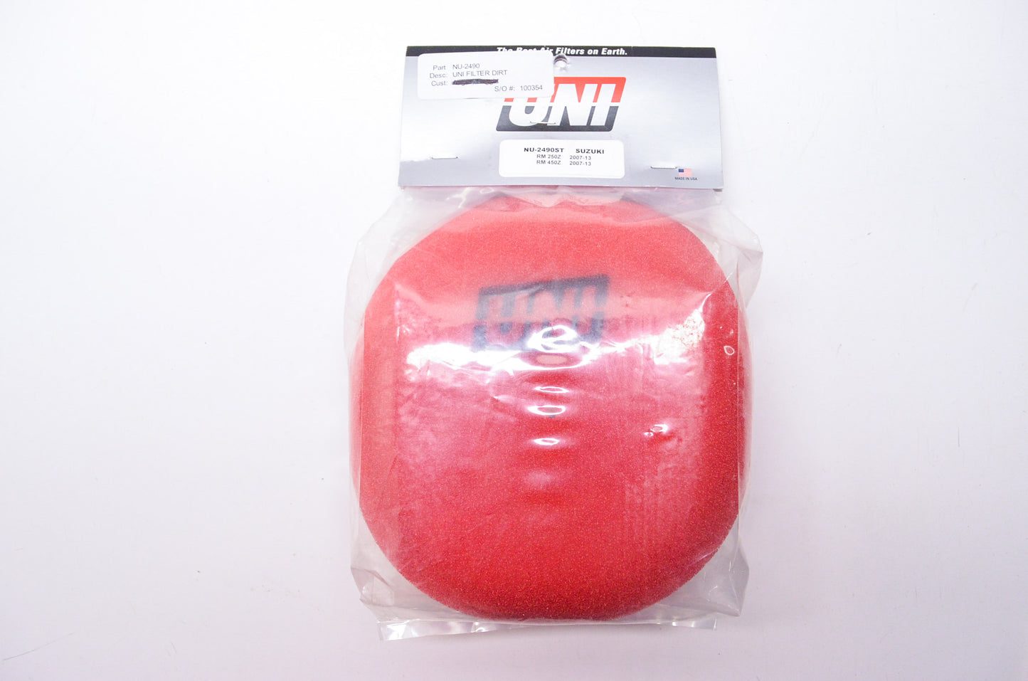 New Uni Air Filters Suzuki Air Filter NOS