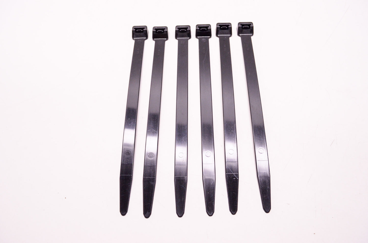 Heavy Duty Reusable Releasable 9' Black Cable Black Cable Ties Qty 6 NOS