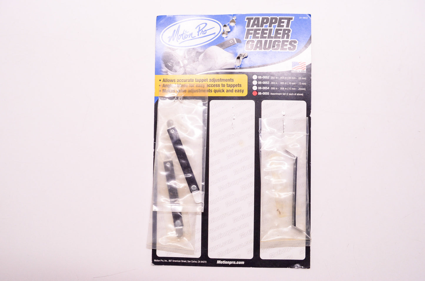 New Motion Pro Tappet Feeler Gauge Kit .002'-.003' Qty 2 & .006'-.008' Qty 1 NOS