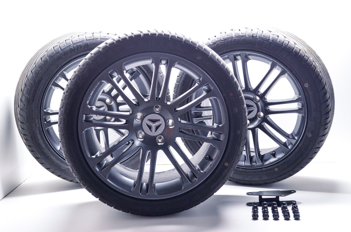 OEM Polaris 1521783, 1521784 Slingshot Take Off Wheel Kit 17x7.0 18x9.5 w/ Mount