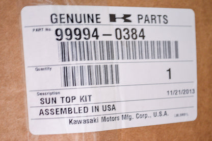 OEM Kawasaki 99994-0384 Plastic Hard Top NOS