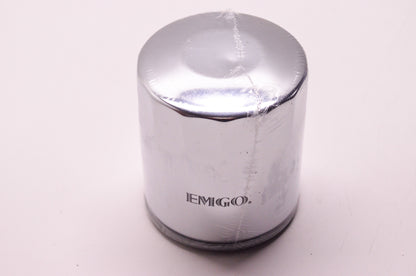 EMGO 10-82442 Microglass Chrome Oil Filter Harley Davidson NOS
