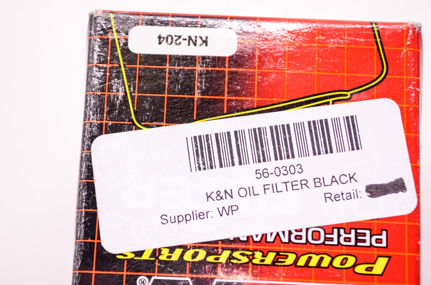 New K&N Black Oil Filter NOS