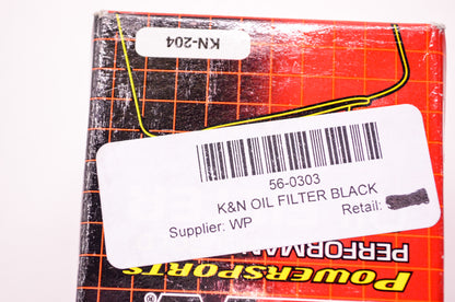New K&N Black Oil Filter NOS