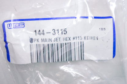 New Aftermarket Main Jet Hex #115 Keihin NOS