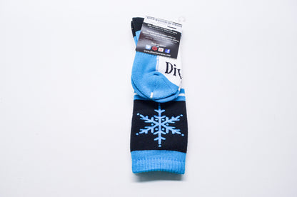 Snow Gear Socks Pair Blue Ladies Shoe Size 6-11 NOS
