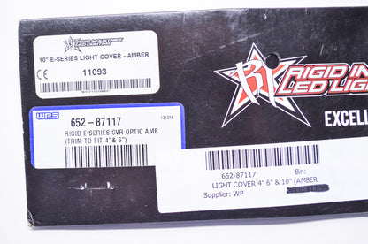 New Rigid Industries LED Lighting E Series Amber Light Cover 10' Trim to Fit 4'