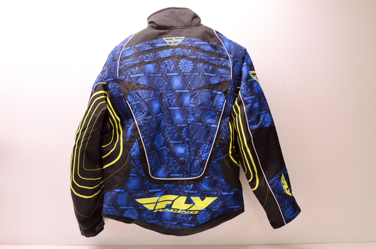 Fly Racing 470-2161L Snowcross Jacket Blue/Black/Yellow Lg Large NOS