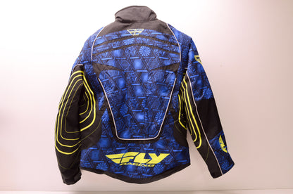 Fly Racing 470-2161L Snowcross Jacket Blue/Black/Yellow Lg Large NOS